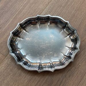 Vtg Chippendale 6394 International Silver Plated Candy Trinket Dish 7” X 5.5”
